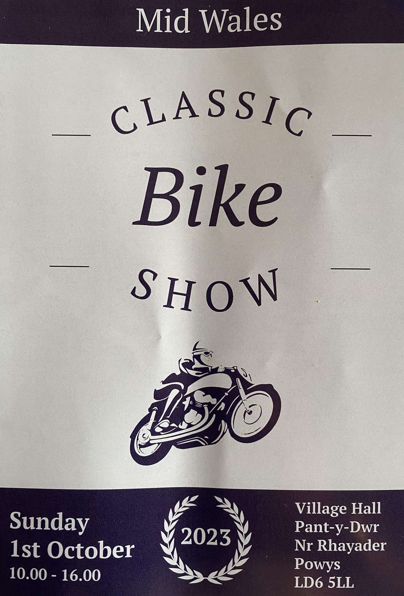 Mid wales classic bike show